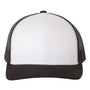 Yupoong Hats Mens Retro Snapback Trucker Hat - Black/White/Black