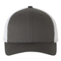 Yupoong Mens Retro Snapback Trucker Hat - Charcoal Grey/White - NEW