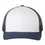 Yupoong Hats Mens Retro Snapback Trucker Hat - Navy Blue/White/Navy Blue