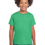 Gildan Youth Softstyle Short Sleeve Crewneck T-Shirt - Heather Irish Green