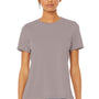 Bella + Canvas Womens CVC Short Sleeve Crewneck T-Shirt - Heather Pink Gravel