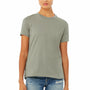 Bella + Canvas Womens CVC Short Sleeve Crewneck T-Shirt - Heather Stone