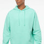 Independent Trading Company Mens Hooded Sweatshirt Hoodie w/ Pouch Pocket - Mint Green