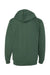 Independent Trading Co. SS4500Z Mens Full Zip Hooded Sweatshirt Hoodie Alpine Green Flat Back