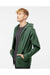 Independent Trading Co. SS4500Z Mens Full Zip Hooded Sweatshirt Hoodie Alpine Green Model Side