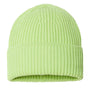 Atlantis Hats Unisex Sustainable Chunky Rib Cuffed Beanie - Acid Green - Closeout