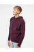 Independent Trading Co. PRM33SBP Mens Special Blend Raglan Hooded Sweatshirt Hoodie Maroon Model Side