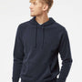 Independent Trading Co. Mens Special Blend Raglan Hooded Sweatshirt Hoodie - Classic Navy Blue - NEW