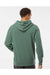 Independent Trading Co. PRM4500 Mens Pigment Dyed Hooded Sweatshirt Hoodie Alpine Green Model Back