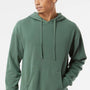 Independent Trading Company Mens Pigment Dyed Hooded Sweatshirt Hoodie w/ Pouch Pocket - Alpine Green