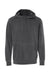 Independent Trading Co. PRM4500 Mens Pigment Dyed Hooded Sweatshirt Hoodie Black Flat Front