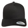 Yupoong Hats Mens Adjustable Trucker Hat - Black/White