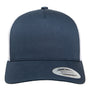 Yupoong Hats Mens Adjustable Trucker Hat - Navy Blue/White
