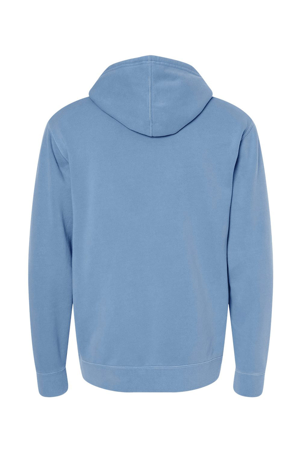 Independent Trading Co. PRM4500 Mens Pigment Dyed Hooded Sweatshirt Hoodie Light Blue Flat Back