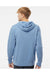 Independent Trading Co. PRM4500 Mens Pigment Dyed Hooded Sweatshirt Hoodie Light Blue Model Back
