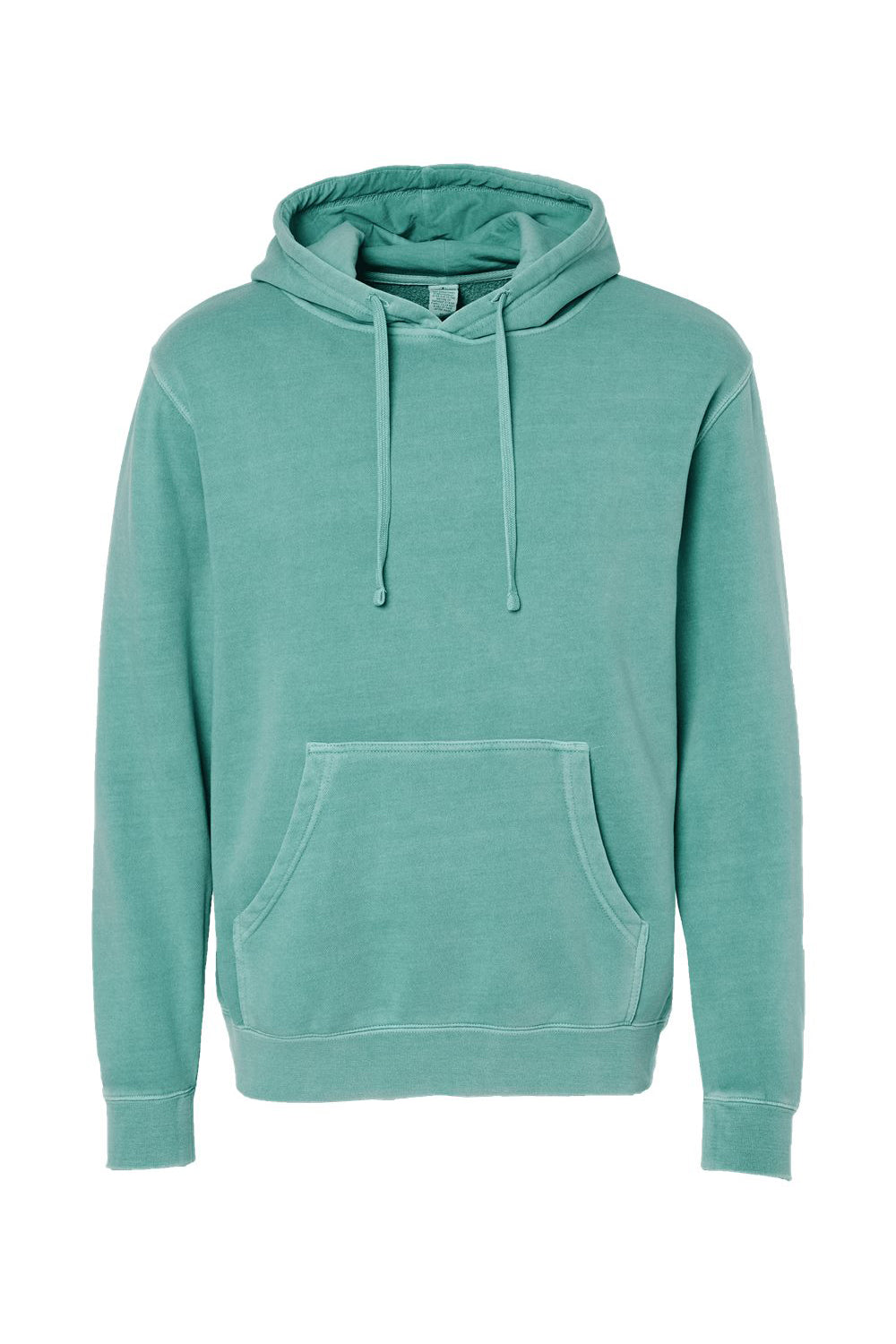 Independent Trading Co. PRM4500 Mens Pigment Dyed Hooded Sweatshirt Hoodie Mint Green Flat Front
