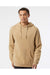 Independent Trading Co. PRM4500 Mens Pigment Dyed Hooded Sweatshirt Hoodie Sandstone Brown Model Front