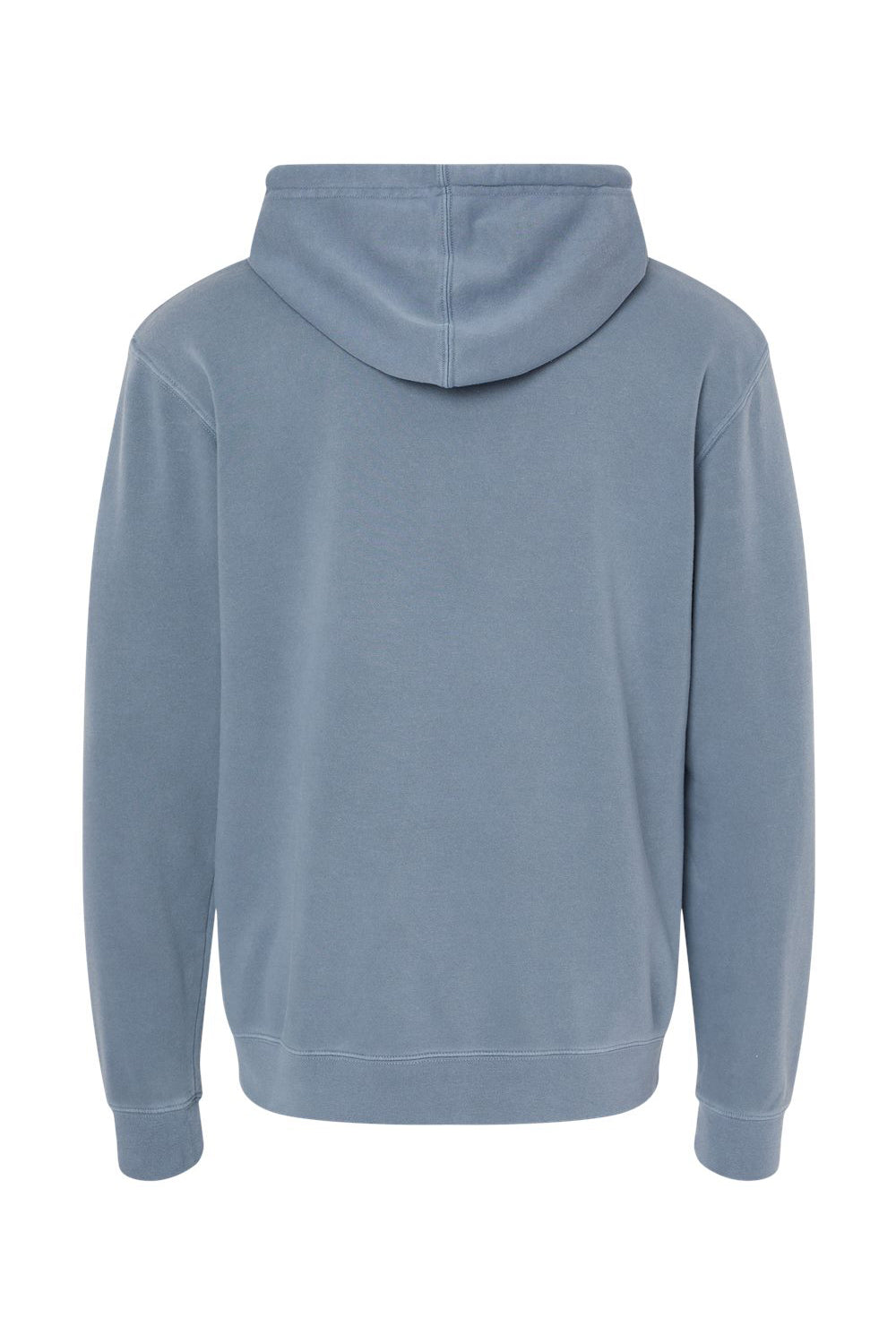 Independent Trading Co. PRM4500 Mens Pigment Dyed Hooded Sweatshirt Hoodie Slate Blue Flat Back