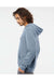 Independent Trading Co. PRM4500 Mens Pigment Dyed Hooded Sweatshirt Hoodie Slate Blue Model Side
