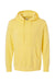 Independent Trading Co. PRM4500 Mens Pigment Dyed Hooded Sweatshirt Hoodie Yellow Flat Front