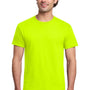 Gildan Mens Short Sleeve Crewneck T-Shirt - Safety Green