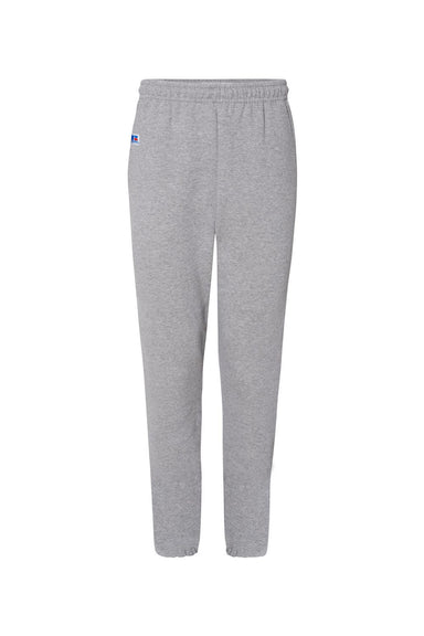 Russell Athletic 029HBM Mens Dri Power Sweatpants w/ Pockets Oxford Grey Flat Front