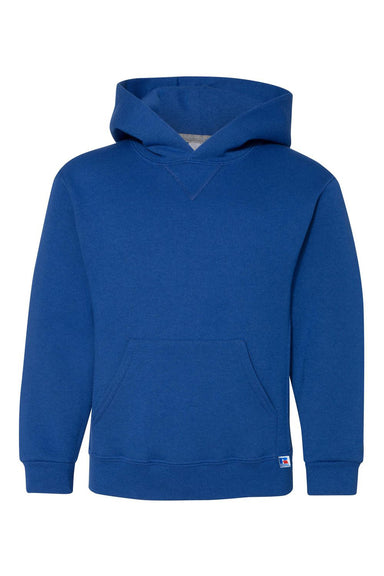 Russell Athletic 995HBB Youth Dri Power Hooded Sweatshirt Hoodie Royal Blue Flat Front