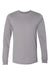 Bella + Canvas BC3501/3501 Mens Jersey Long Sleeve Crewneck T-Shirt Storm Grey Flat Front