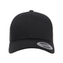 Yupoong Hats Mens Retro Snapback Trucker Hat - Black