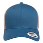 Yupoong Hats Mens Retro Snapback Trucker Hat - Steel Blue/Silver Grey
