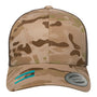 Yupoong Hats Mens Classics Retro Snapback Trucker Hat - Multicam Arid/Brown