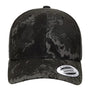 Yupoong Hats Mens Veil Retro Snapback Trucker Hat - Poseidon Black