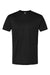 Bayside 5300 Mens USA Made Performance Short Sleeve Crewneck T-Shirt Black Flat Front