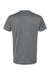 Bayside 5300 Mens USA Made Performance Short Sleeve Crewneck T-Shirt Charcoal Grey Flat Back
