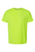 Bayside 5300 Mens USA Made Performance Short Sleeve Crewneck T-Shirt Lime Green Flat Front