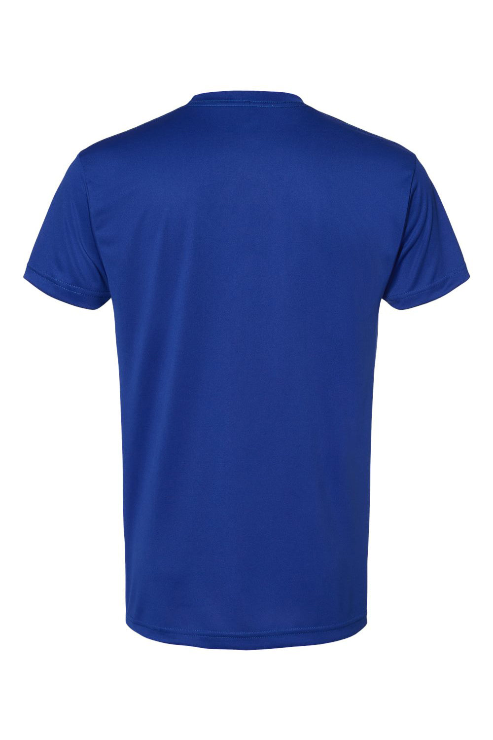 Bayside 5300 Mens USA Made Performance Short Sleeve Crewneck T-Shirt Royal Blue Flat Back