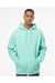 Independent Trading Co. IND4000 Mens Hooded Sweatshirt Hoodie Mint Green Model Front