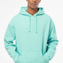 Independent Trading Company Mens Hooded Sweatshirt Hoodie w/ Pouch Pocket - Mint Green