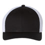 Richardson Mens R-Flex Stretch Fit Trucker Hat - Black/White - NEW
