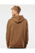 Independent Trading Co. IND4000 Mens Hooded Sweatshirt Hoodie Saddle Brown Model Back