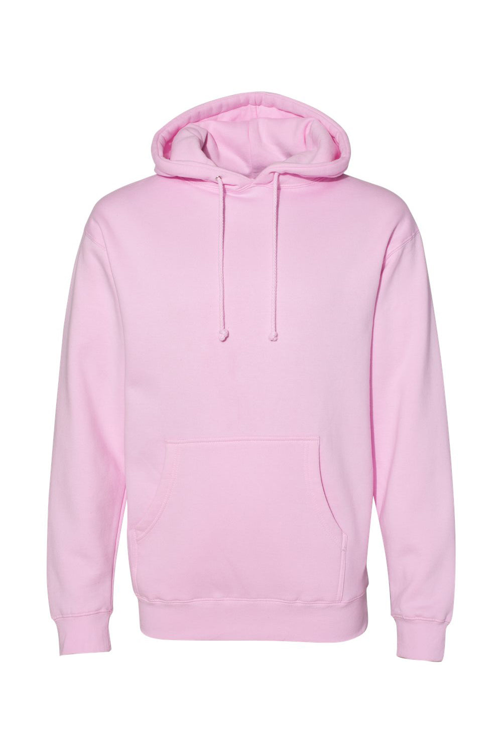 Independent Trading Co. IND4000 Mens Hooded Sweatshirt Hoodie Light Pink Flat Front
