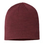 Atlantis Hats Unisex Sustainable Beanie - Burgundy Melange - Closeout