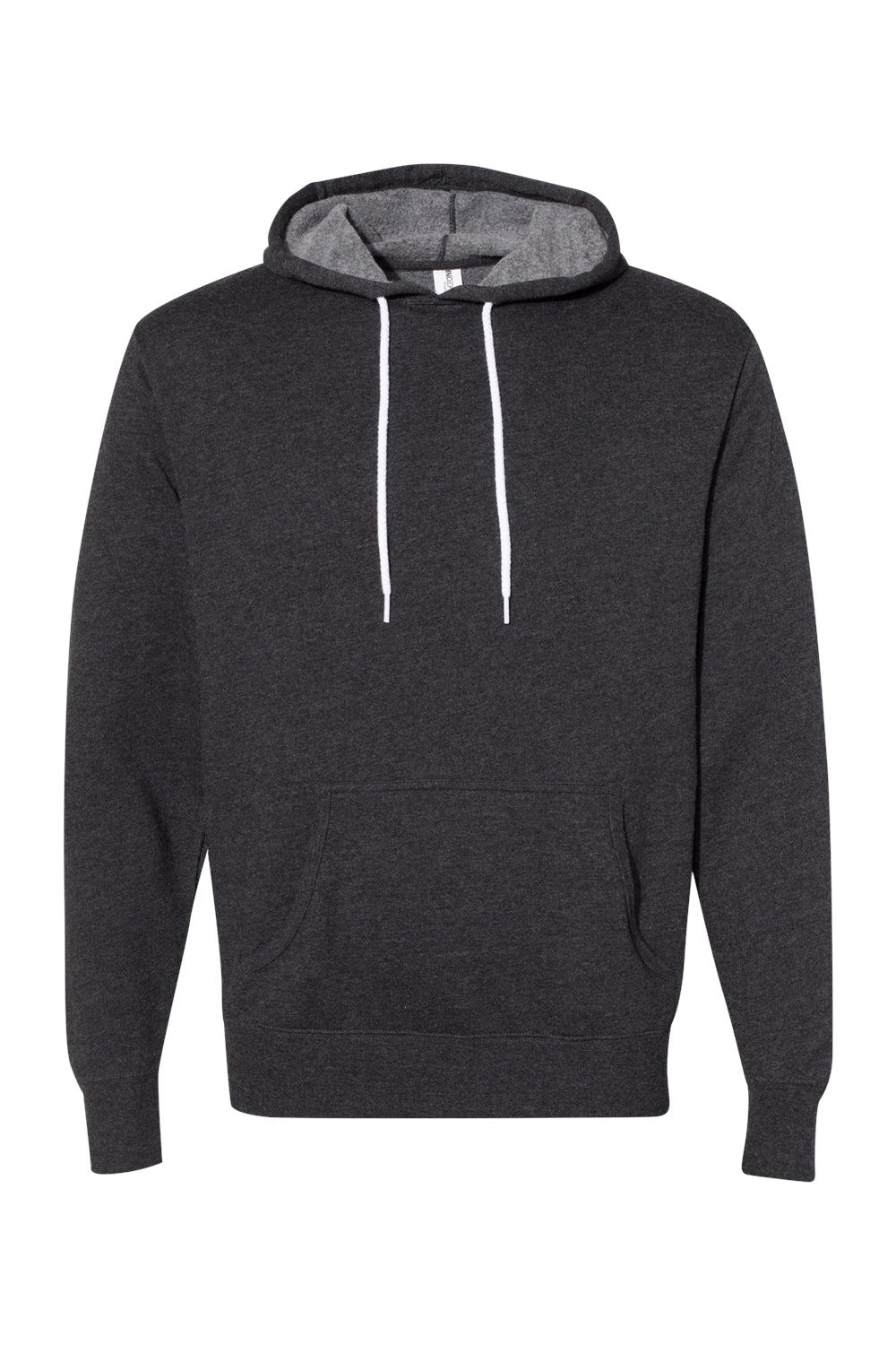 Independent Trading Co. AFX90UN Mens Hooded Sweatshirt Hoodie Heather Charcoal Grey Flat Front
