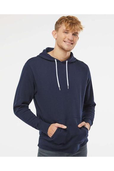 Independent Trading Co. AFX90UN Mens Hooded Sweatshirt Hoodie Classic Navy Blue Model Front