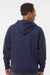 Augusta Sportswear 5414 Mens Fleece Hooded Sweatshirt Hoodie Navy Blue Model Back