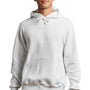 Russell Athletic Mens Dri-Power Moisture Wicking Hooded Sweatshirt Hoodie w/ Pouch Pocket - White