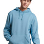 Russell Athletic Mens Dri-Power Moisture Wicking Hooded Sweatshirt Hoodie w/ Pouch Pocket - Arctic Blue