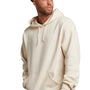 Russell Athletic Mens Dri-Power Moisture Wicking Hooded Sweatshirt Hoodie w/ Pouch Pocket - Vintage White