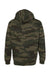 Independent Trading Co. IND4000 Mens Hooded Sweatshirt Hoodie Forest Green Camo Flat Back