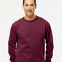 Independent Trading Co. Mens Crewneck Sweatshirt - Maroon - NEW